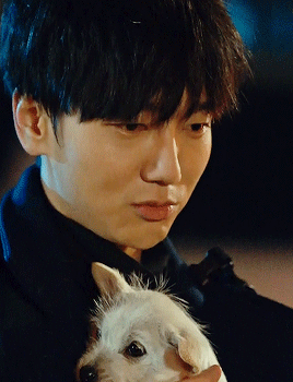yehae:cutest oh hyunho with cutest puppy