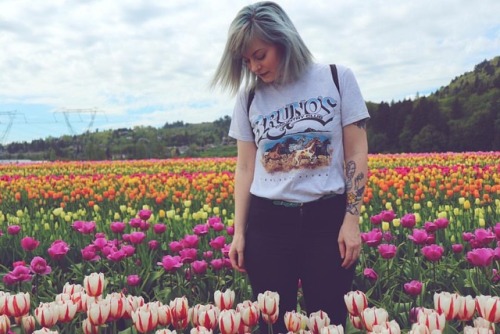 that time I was truly in my element. #dutchgirl #suicidegirls #altgirls #tulips #abbotsfordtulipfest