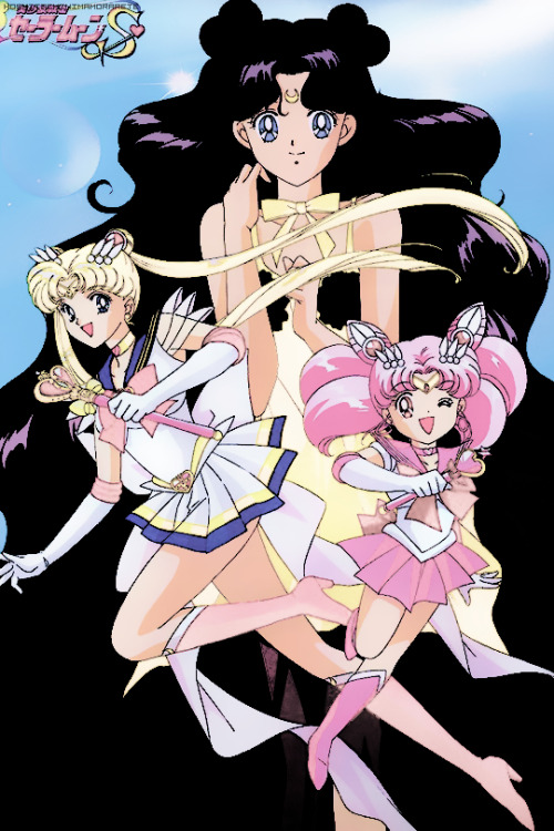 sailor moon, sailor chibimoon & human luna