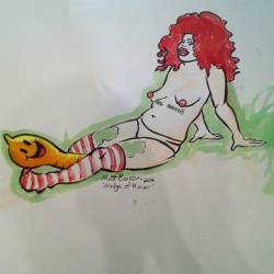 Here&Amp;Rsquo;S A Drawing Of The Fantastic Madge Of Honor At Dr. Sketchy&Amp;Rsquo;S