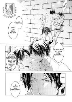 dr-erotica:it’s alright corporal, eren loves you very much so just give in neh? (translator: here) Pixiv ID:37642452 Member: ぎょうざ＠夏コミ土曜＿ロ33a ^^