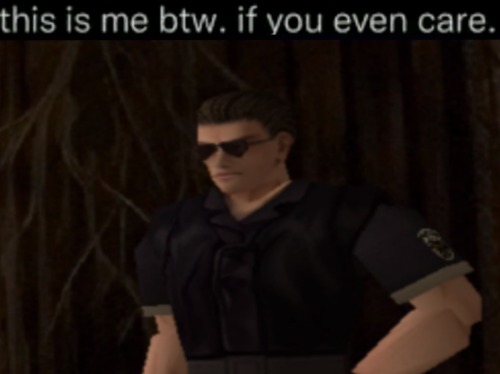Guys I'm Literally Wesker (no)