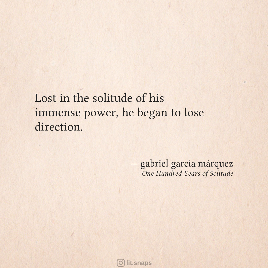 100 years of solitude quotes