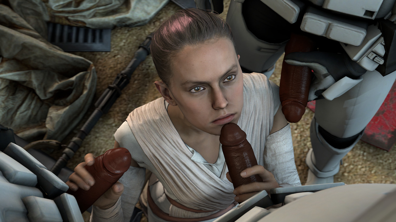 quick-esfm: Rey is thrust into a sticky situation when she’s caught by some stormtroopers.