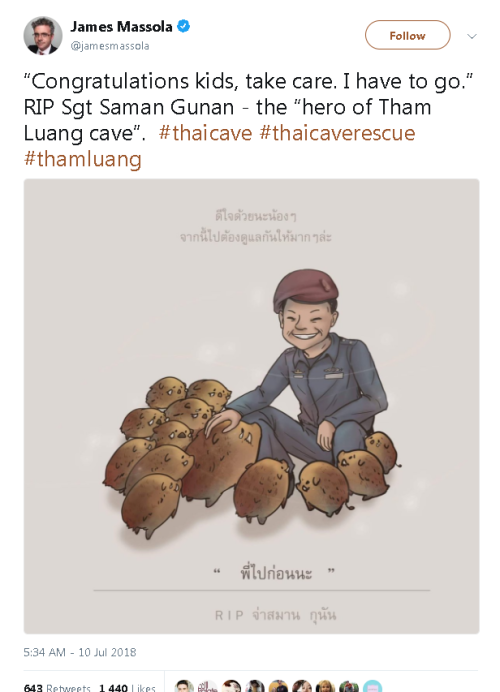 wishbone-md: captain-seajay: Petty Officer Saman Gunan gave his life while working to rescue 12 youn