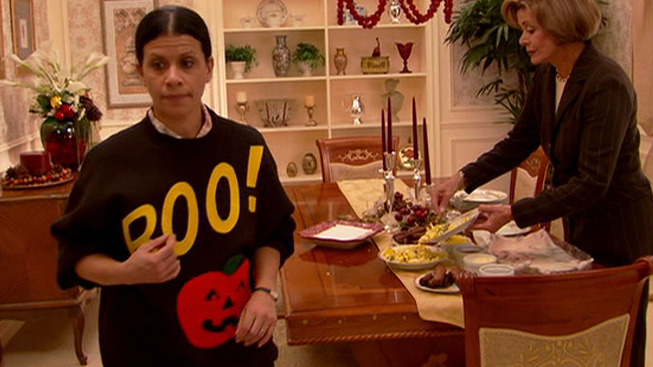 thebluthcompany:  Lupe and her sweaters. 