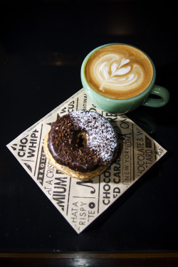 Expresso-Shots:  Coffee And A Donut