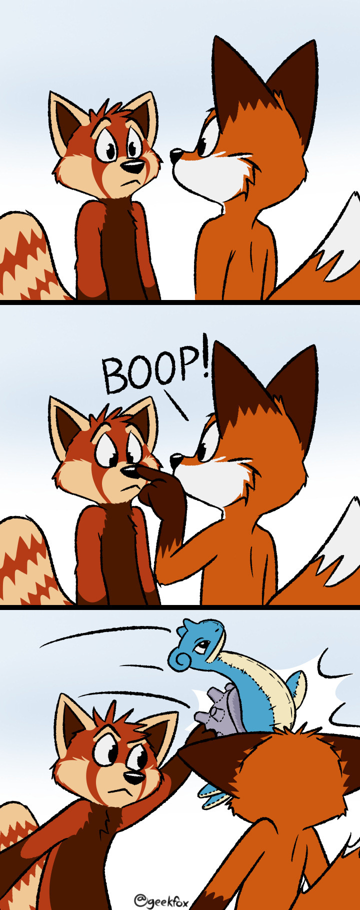 zizzykidd: geekfox: Don’t boop the red panda!   &lt;3