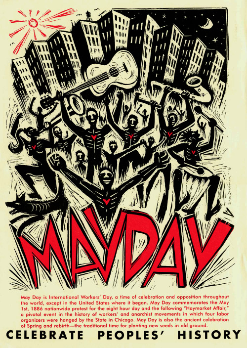Eric Drooker, &lsquo;May Day&rsquo;, 1999”May Day is International Workers’ Day, a time of celebrati
