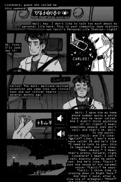 starlock:  YOOO so I stumbled across this post and it was too cute not to attempt to translate into comic form. There aren’t any pages missing, I just cut out a whole lot of this segment because I wanted to focus on Carlos being mortified and secretly