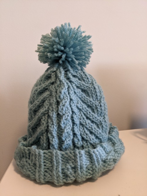 Knit a hat &lt;3 Here’s the pattern for those interested: https://knitty.com/ISSUEff14/PATTdelaware/