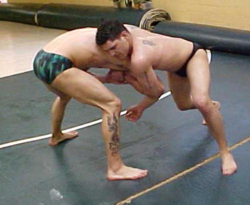movimuswrestling:  Sandro Vinnari asked to wrestle Bobby Baker.   Bobby is tall, lanky, strong with major attitude.  He hates to lose a match and will do whatever it takes to win.  Sandro is a very skilled submission wrestler.   Sandro dominates