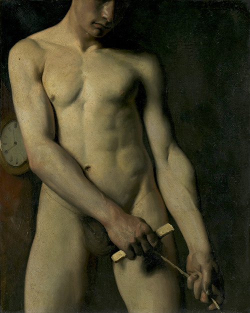 Pascal-Adolphe-Jean Dagnan-Bouveret (1852 – 1929) Nude Study of a Man - 1914.