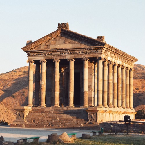 The Temple of Garni is the only standing Greco-Roman colonnaded building in Armenia. The temple is a