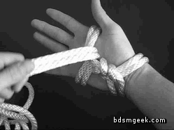 masochistmommy: baby-make-it-hurt: subnancy:  This clever rope-cuff allows her to grasp the rope whe