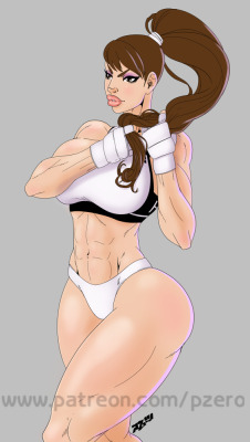 pzero-hero:  A modder go by the name BrutalAce did this costume. Loved it so much I did this fanart. Ill sec. main ChunLi just for this outfit ^^ (I need the PC ver. Stupid PS4 ver.) 
