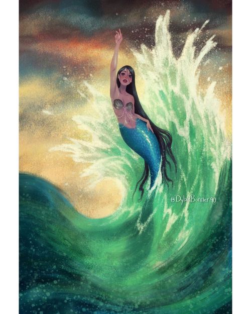 dylanbonner90: Break Through Here is my newest mermaid! I’ve had this idea for awhile but was 