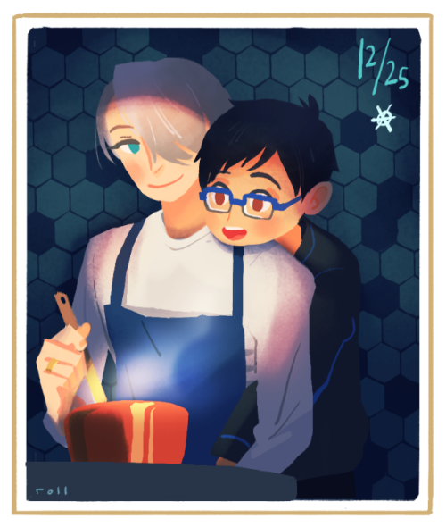 Merry Christmas, and happy birthday Victor!a part of a larger comic that i wasn’t able to finish on 