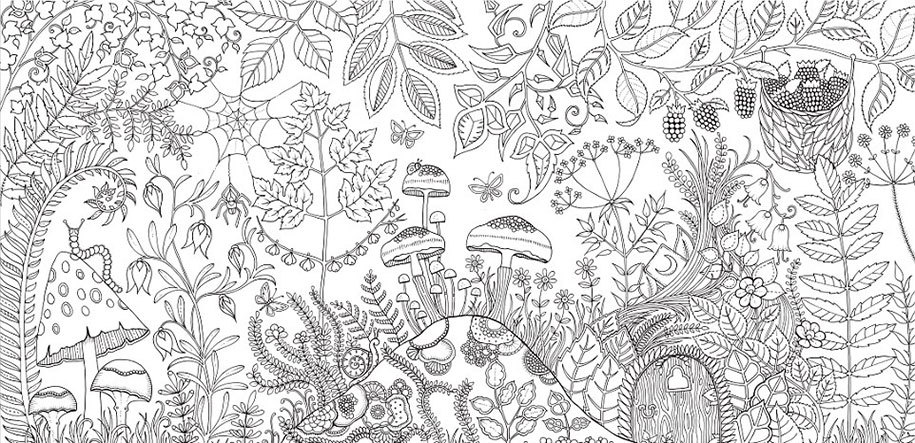 jedavu:  Colouring Books for AdultsInspired by Scotland’s Brodick Castle Gardens,