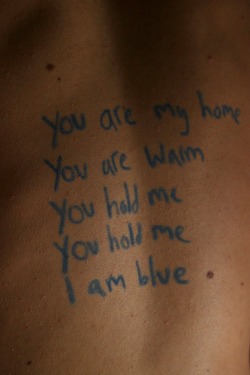 night-rooms:  Text on skin photo series (with