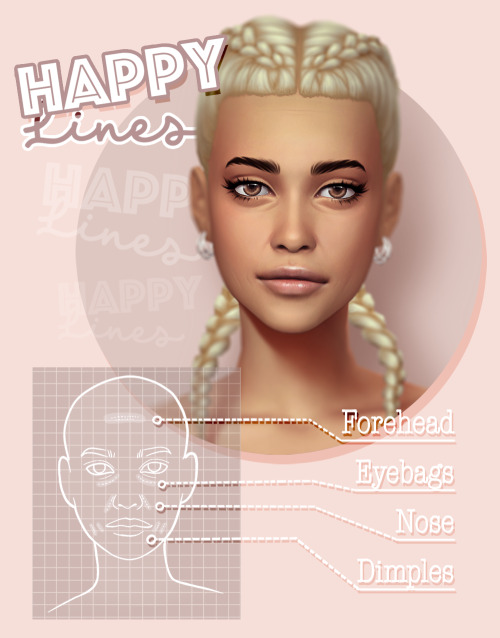 emmibouquet:Happy LinesI created some subtle “ageing” signs for my adult simmies, they d