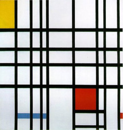 lonequixote:  Composition with Yellow, Blue, and Red ~ Piet Mondrian