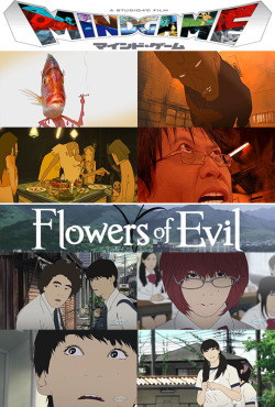 oddbagel:  hooray-anime:  Anime with unconventional art styles [1/?] Mind Game Flowers of Evil Ping Pong The Animation Kaiba Cat Soup Mononoke Kemonozume The Tatami Galaxy  7 out of 8 of these were either directed or worked on by Masaaki Yuasa. 