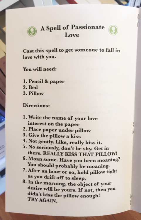 cosmicshenanigans: yzarro: obviousplant: I made a book of “magic spells” and left i