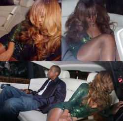 wolfbruh:  proivy:  This is why bey really wanted her driver to roll up the partition  she is hibernating, conserving energy. 