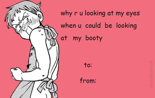 groundgladius:  some lame valentine cards to make everyone fall for you ;)