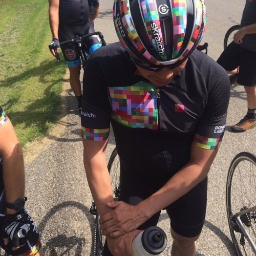 pedalitout: Now is your chance to win one of five custom pixelated Giro Synthe helmets! Follow the l