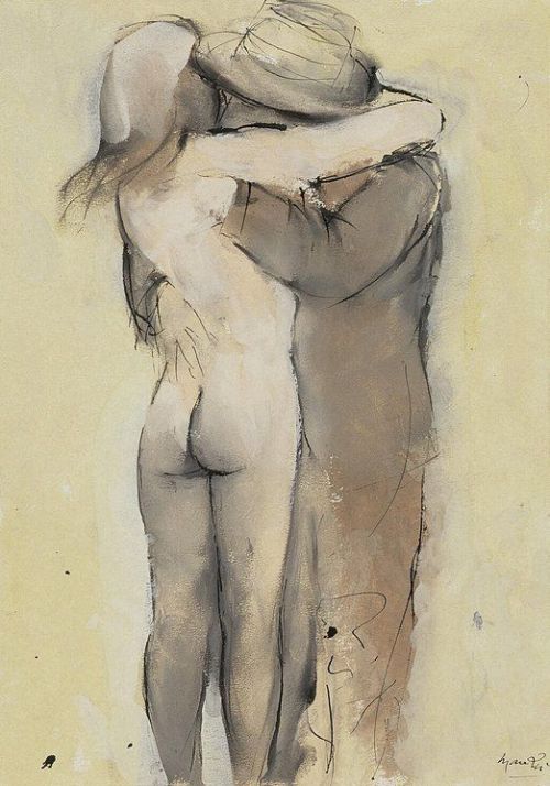 Giacomo Manzu (Italian, 1908 – 1991)Lovers, 1978