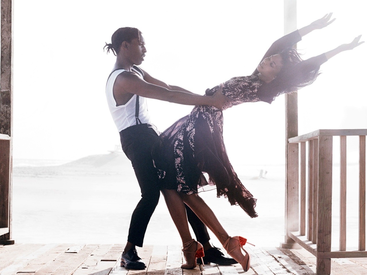 habeshabeautymark:  tismys:  gxxdgxxn:  A$AP Rocky &amp; Chanel Iman for Vogue