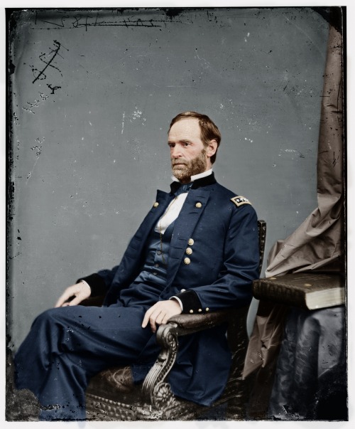 allthingslincoln: ataxiwardance: Ulysses S. Grant (top), William Tecumseh Sherman (middle left)