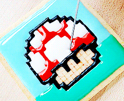 delicieuss:  nintendo mushroom cookie 