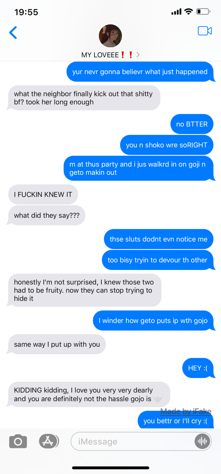 TEXTING THEM WHILE DRUNK