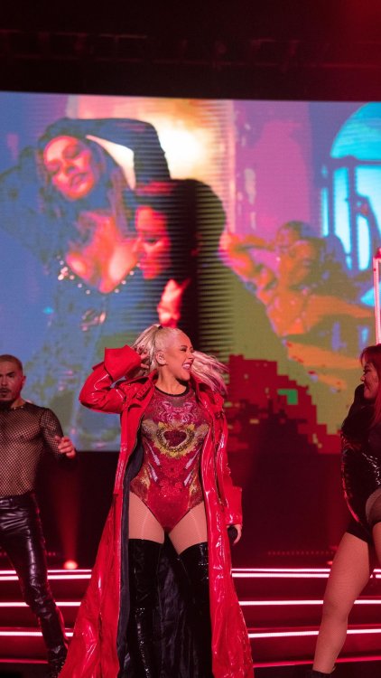 caguilera:Christina Aguilera performs at the Starlite Festival in Marbella, Spain on July 25, 2022