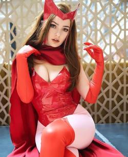 love-cosplaygirls:  OMGcosplay as Scarlet Witch