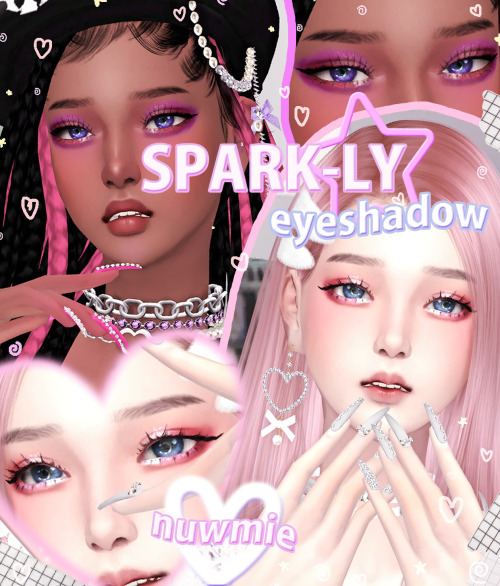 spark-ly ☆ eyeshadowdo you love sparkles? do you want your sim to blind all the townies? then this i