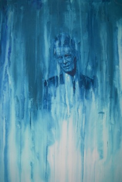 Samuel Beckett. Watercolour on Paper. 2011.