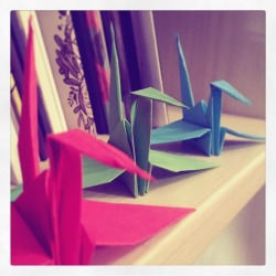 Finally Learned how to do Origami Paper Cranes