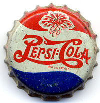 klappersacks:  Pepsi-Cola Bottle Cap, 1940’s