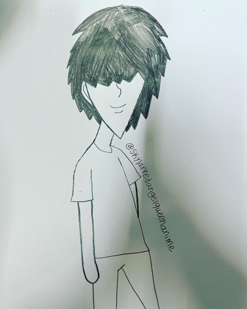 I Draw A Guy With Big Hair On My Break Time At Work. #digitalart #digitalartwork #digitaldrawing #digitaldoodle