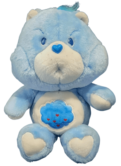 Grumpy and Funshine Care Bears plush toys from the 80sMore Care Bears at Simply Eighties