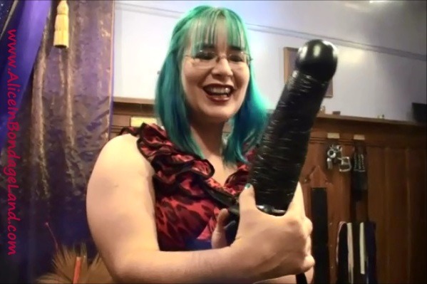 mistressaliceinbondageland:The adventures of DINO DICK!!! This is the biggest strap-on