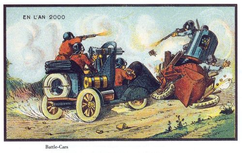 publicdomainreview:France in the year 2000… as imagined in the 19th century. A series of futuristic 