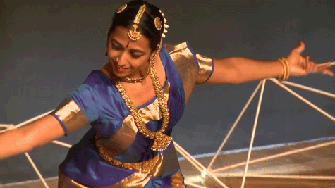 tedx:Above — moments from Chinmayi Bhavanishankar’s beautiful  Bharatanatyam dance performance at TE
