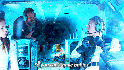 blackwidowhub:Why the aggression? Is it your time of the month?Yelena talking about her hysterectomy