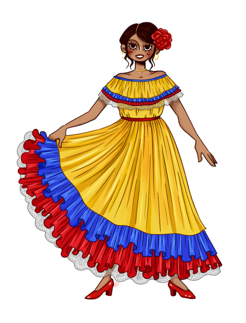 lichozestudni - traditional women clothing from Colombia, Japan,...