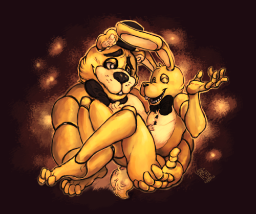 latexkaktus: I think I am trapped in golden hell again, bye bye. I just love Fredbear and Springbonn